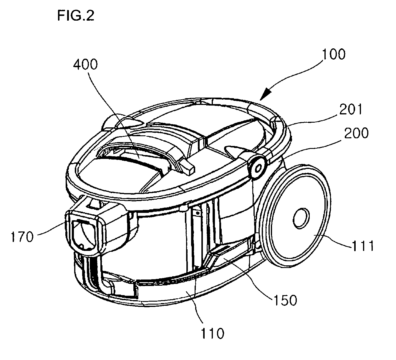 Dust collection unit for vacuum cleaner