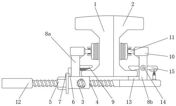 A turnout hook locker for rail transit