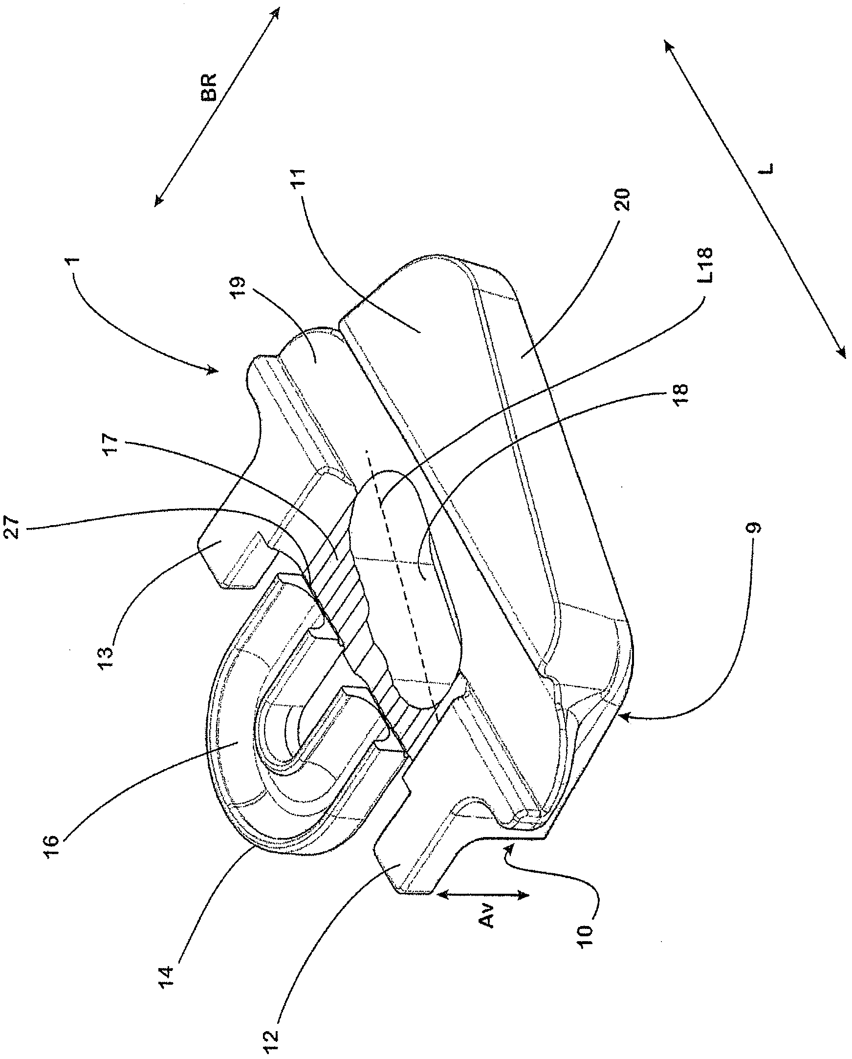 System for securing a rail and securing a rail