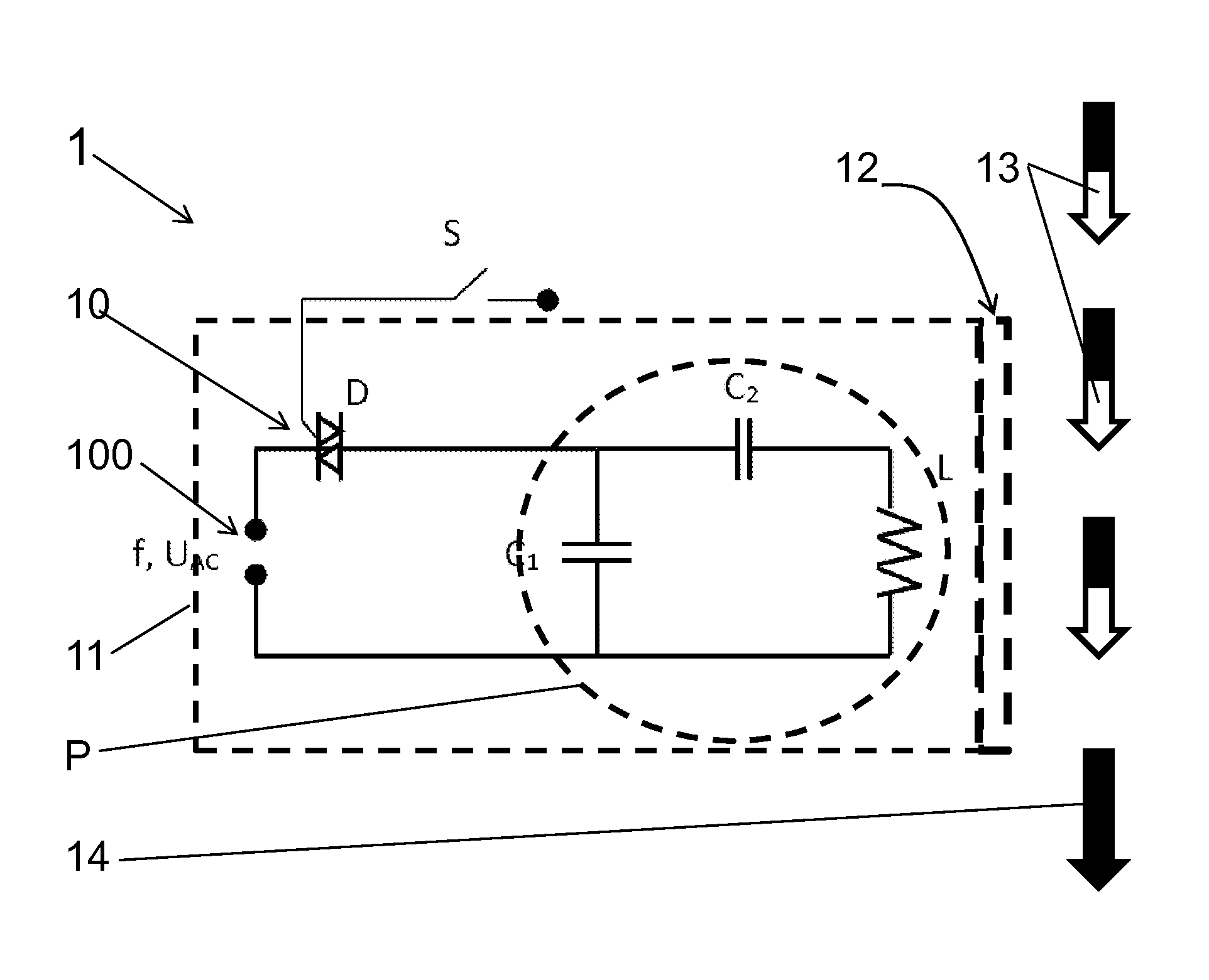 Uncontrolled alternating-current demagnetiser