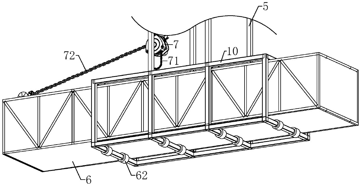 Simple bridge-accompanied detection vehicle