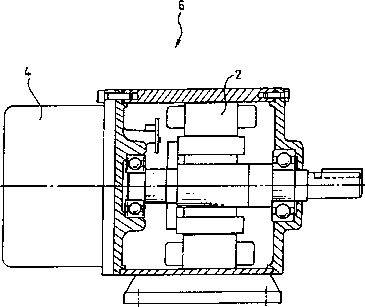 DC brushless motor with decelerator