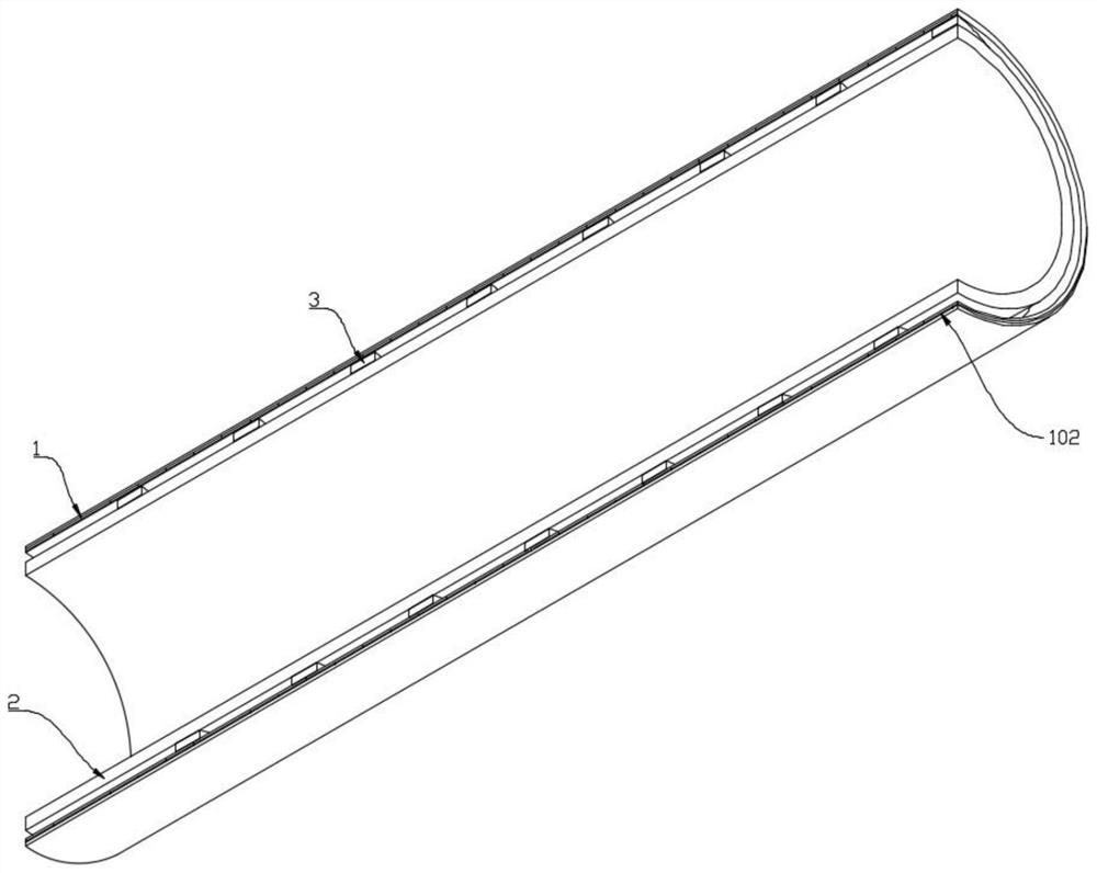 Polyethylene armored drain pipe