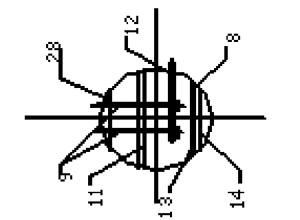 Device for collecting and treating mobile domestic garbage