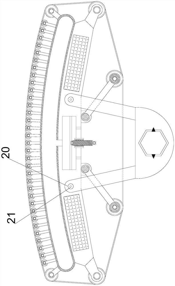 Auxiliary polishing device and polishing method for highway traffic guardrail