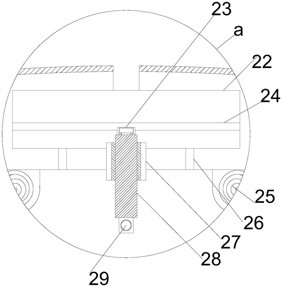 Auxiliary polishing device and polishing method for highway traffic guardrail