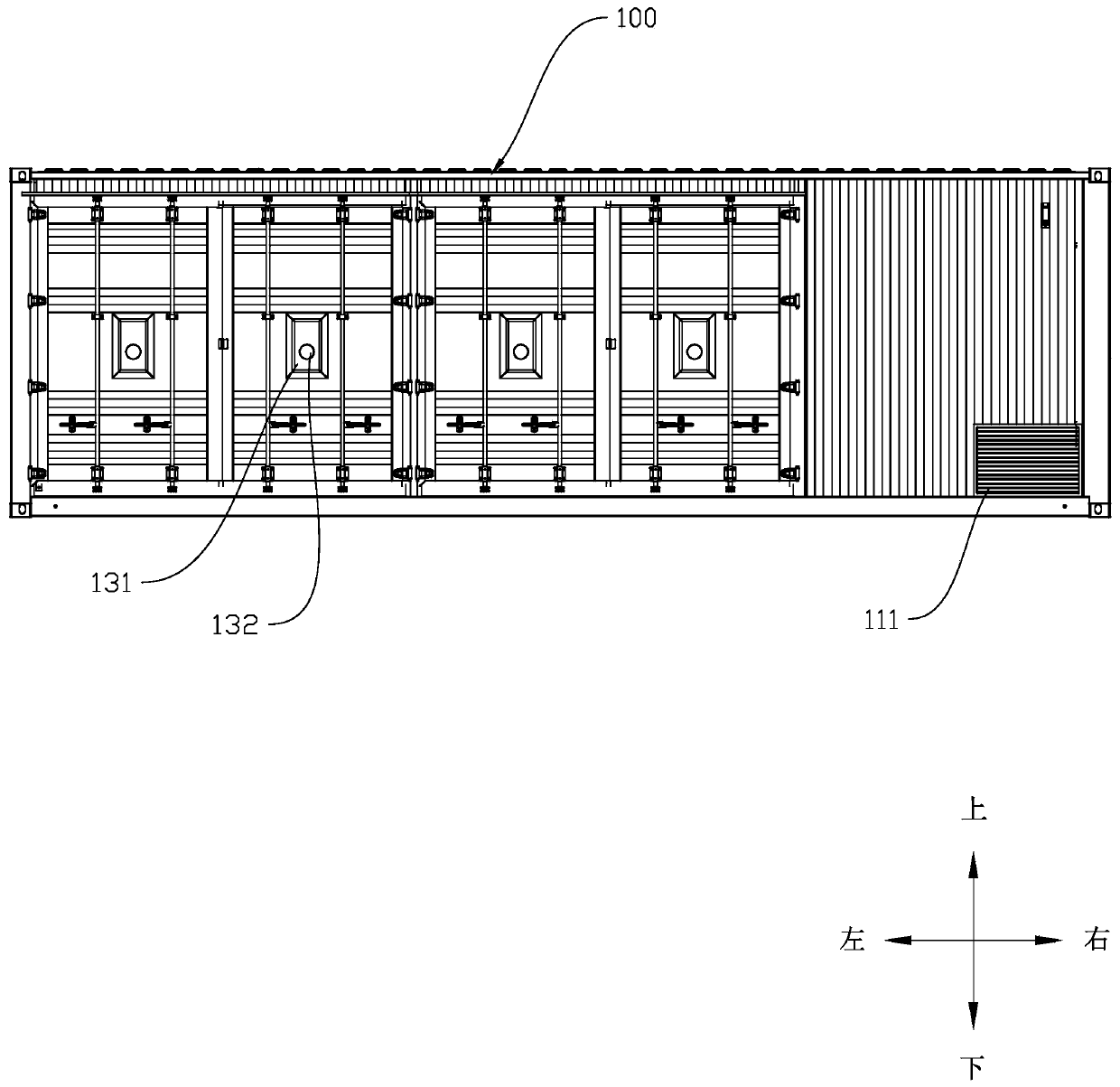 Cellular energy storage container