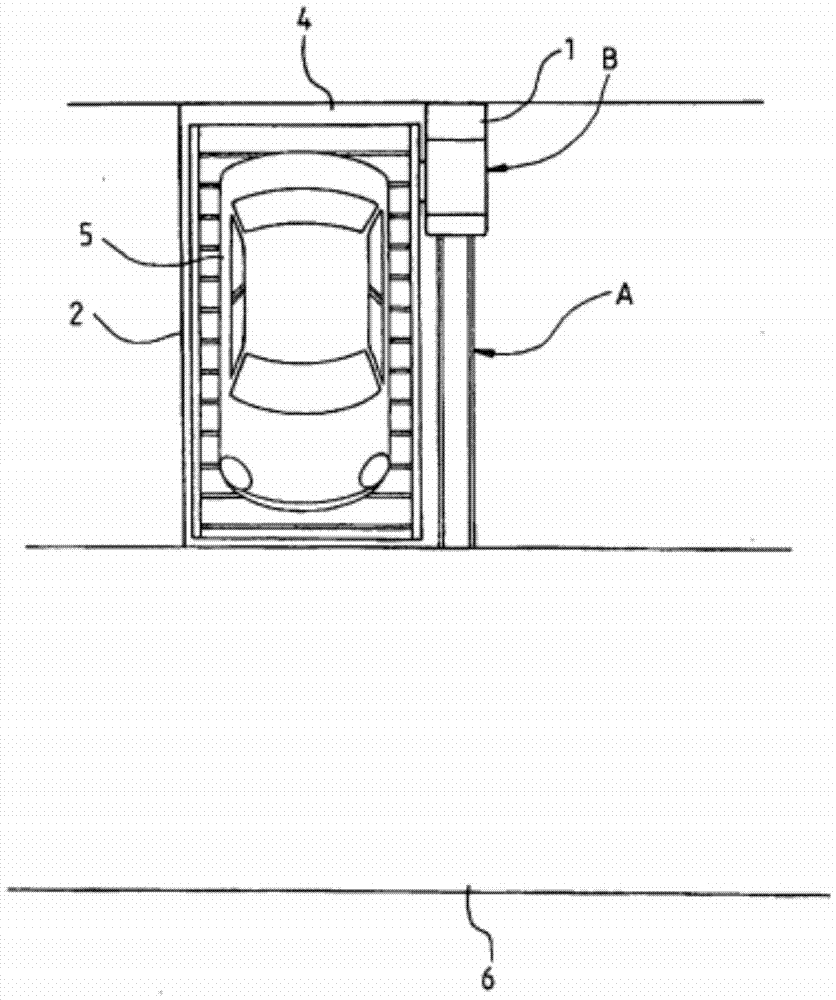 Double-layer parking structure