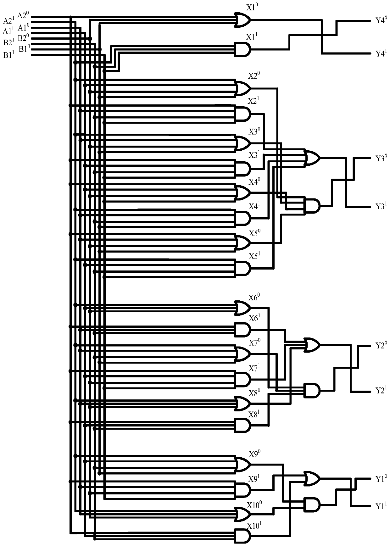 Four-input factorial additive operation molecular circuit design method based on DNA strand displacement