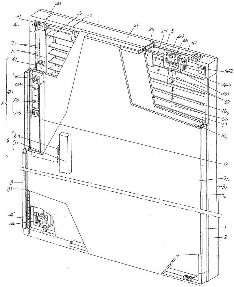 Energy-saving multilayer hollow glass louver with simplified structure