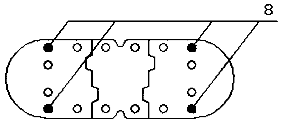 Railway solid high pier for connecting pre-stressed segment with pre-assembled segment