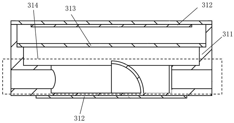 Internal circulation type notebook computer liquid cooling device and adjusting method thereof