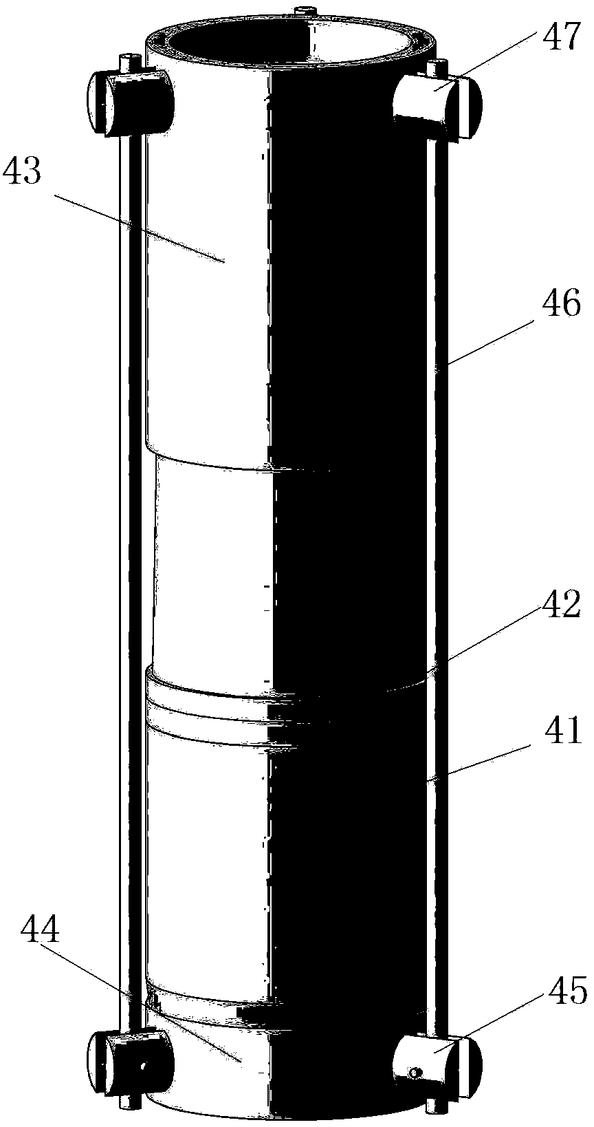 Density-controllable geotechnical triaxial sample preparation device