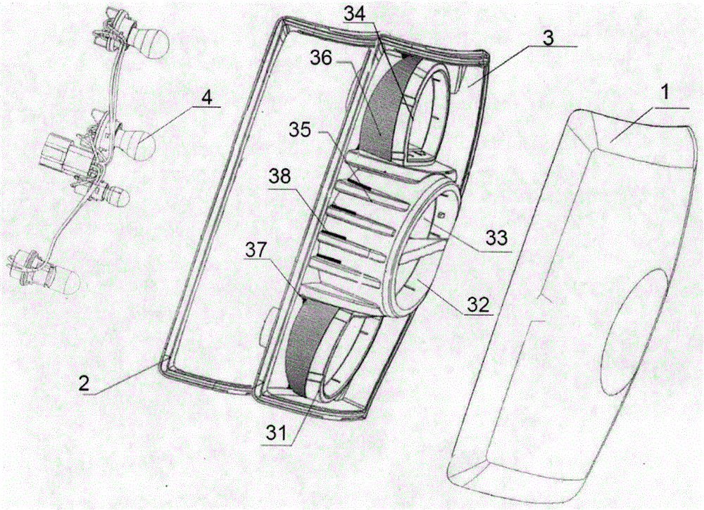 Anti-fogging rear tail lamp of automobile