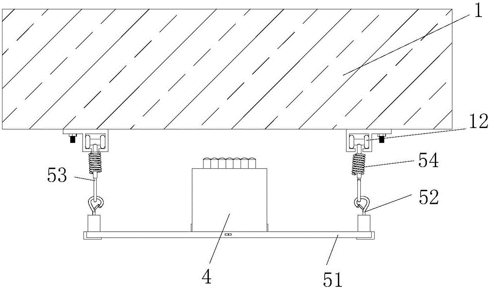 Automatic chiseling device for bottom face of structural object