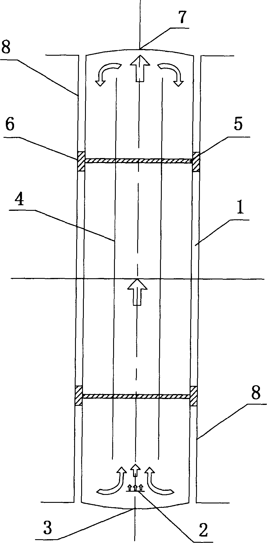 Magnetic scraper loop reactor for coal direct liquefaction and coal direct liquefaction method thereof