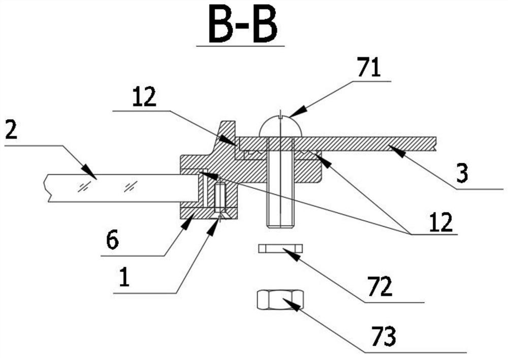 Hidden bolt type door and window and mounting method thereof