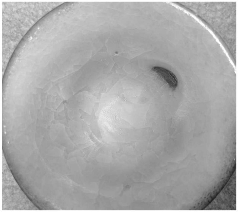 Crystal ice crack porcelain and preparation method thereof