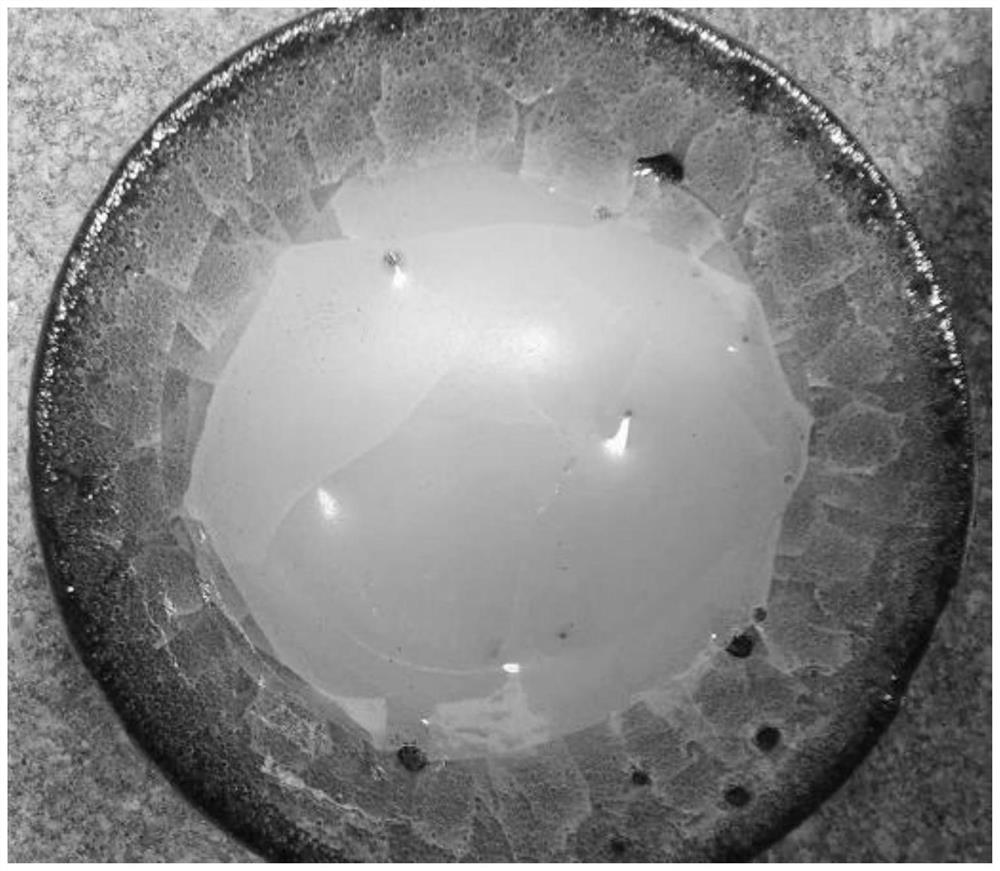 Crystal ice crack porcelain and preparation method thereof