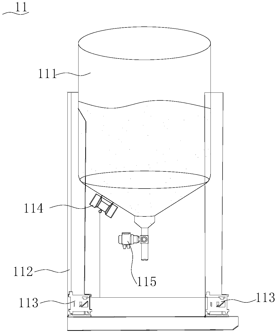 Bait casting machine of deep and remote sea net cages