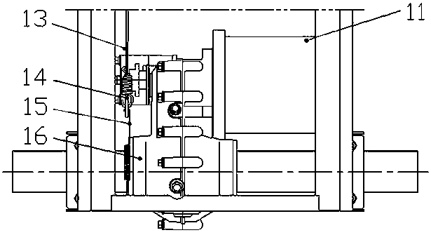 Coaxial type speed change and foot brake mechanism