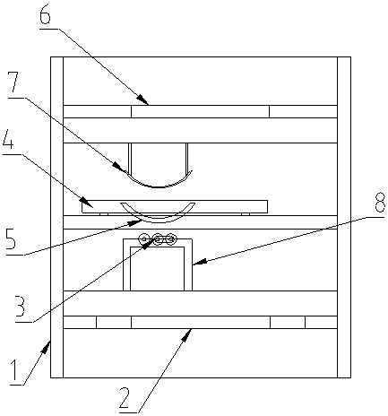 Molding device for special-shaped glass tempering production line