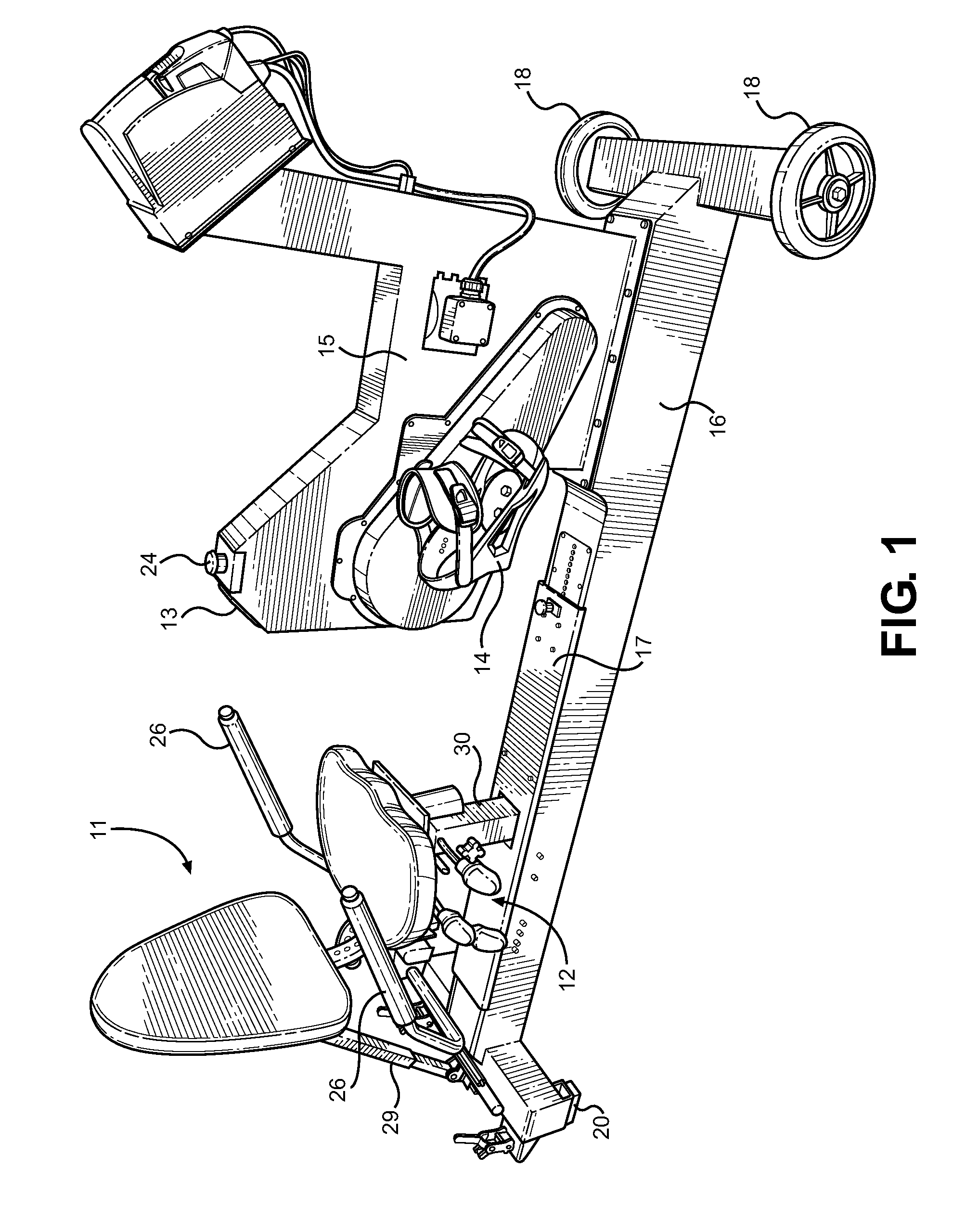 Motorized Lower Body Rehabilitation Device and Method