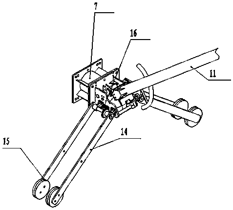 Folding plug-in valve hall grounding switch