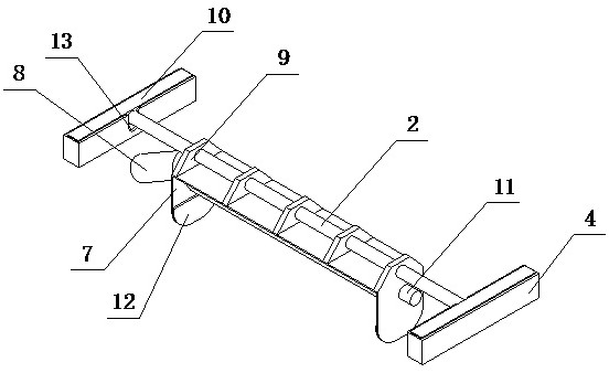 Truck roof accumulated snow cleaning device for roads