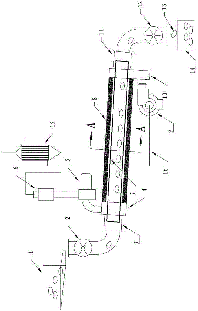 Rotating cylinder type ginger fire process peeling device