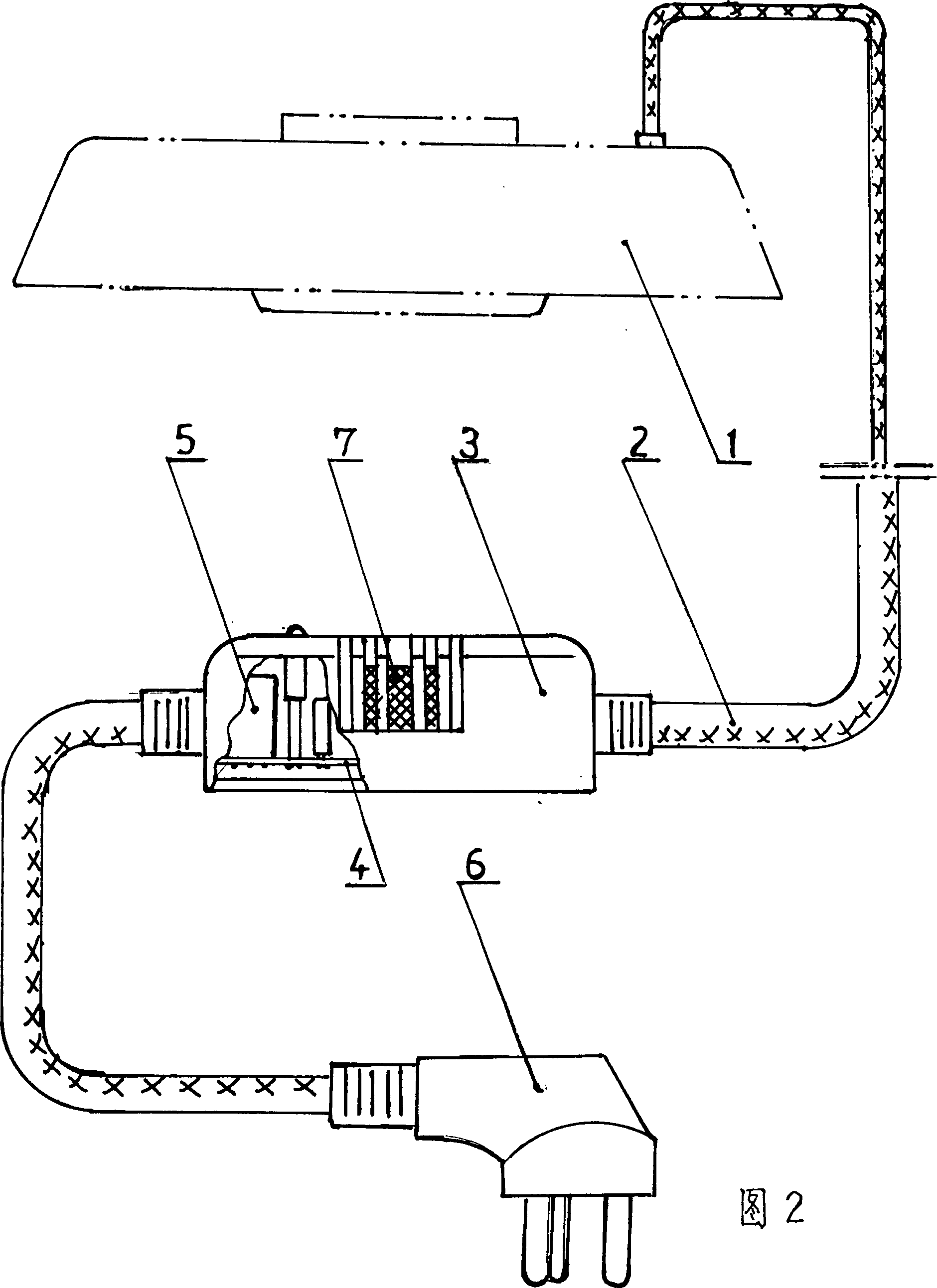 Power source wire with gas sensor