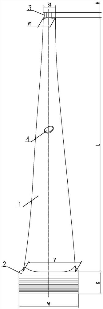 1000mm last-stage moving blade for 3000rpm full-rotation-speed steam turbine