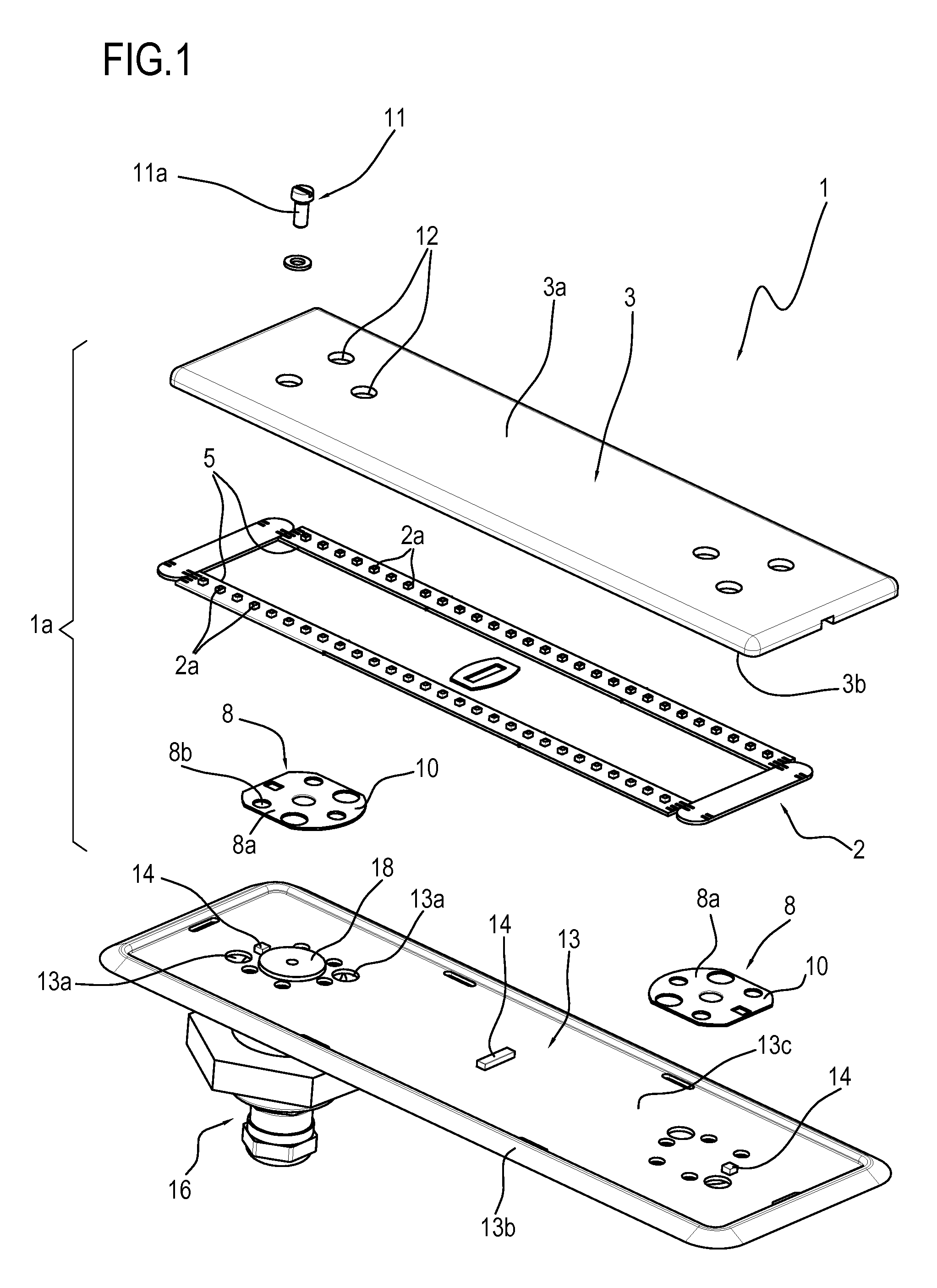 Surface mounting lamp