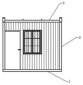 Container house stable in structure and easy to mount and manufacturing method of container house