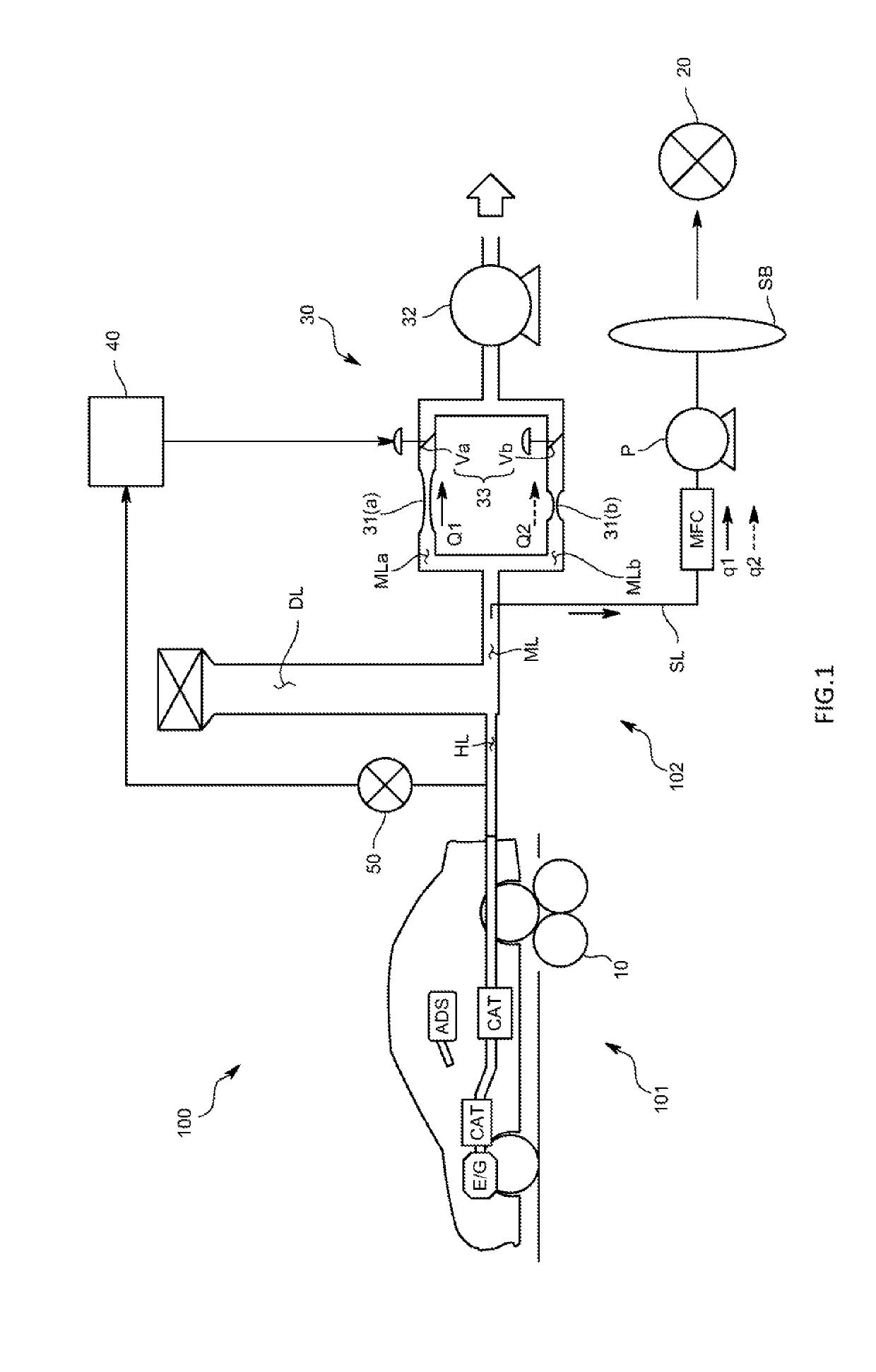 Exhaust gas sampling apparatus, exhaust gas analysis system, exhaust gas sampling method, and exhaust gas sampling program