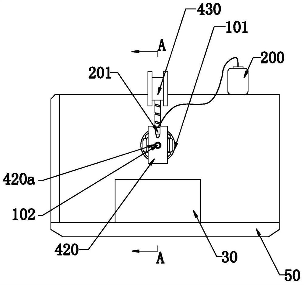 Production device for blank body