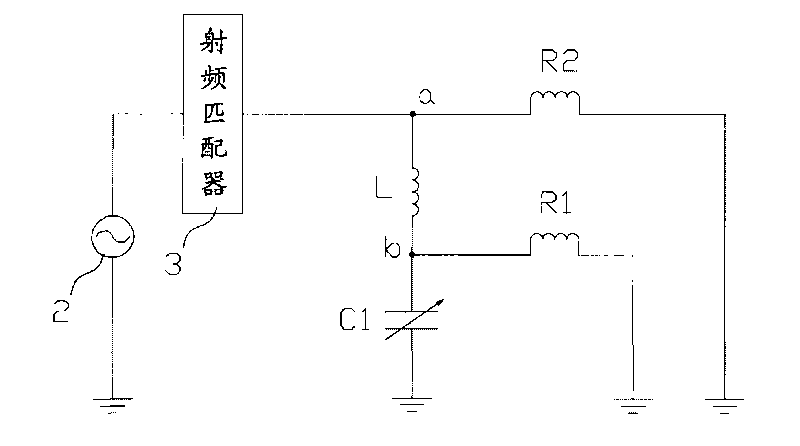 Plasma treatment device and radio frequency device thereof