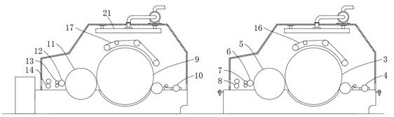 Semi-combing cotton carding equipment