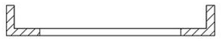 Efficient machining method for thin-wall aluminum oxide ceramic structural part and negative pressure clamp