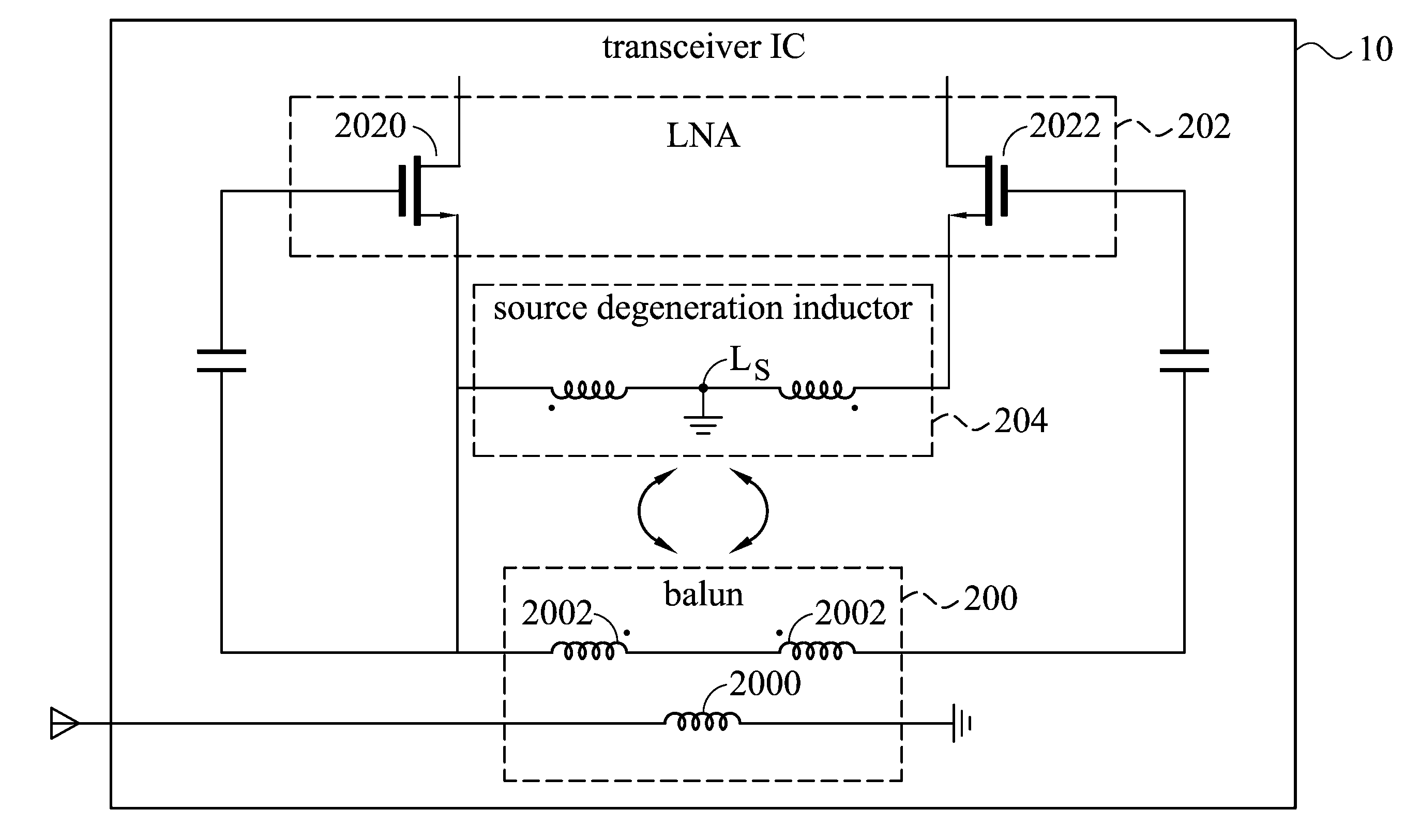 Transceiver and integrated circuit