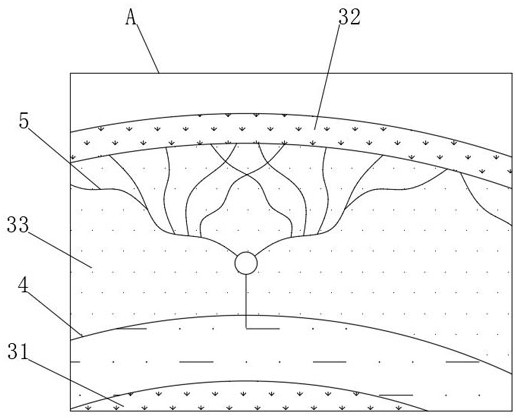 Tip self-heating type anti-freezing self-repairing cable