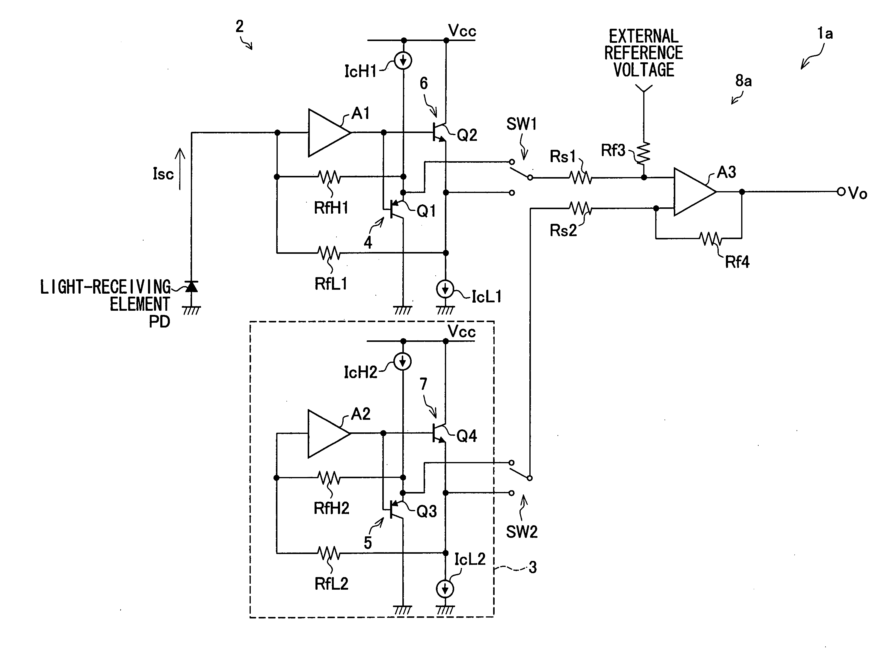 Light-receiving amplifier and optical pickup device