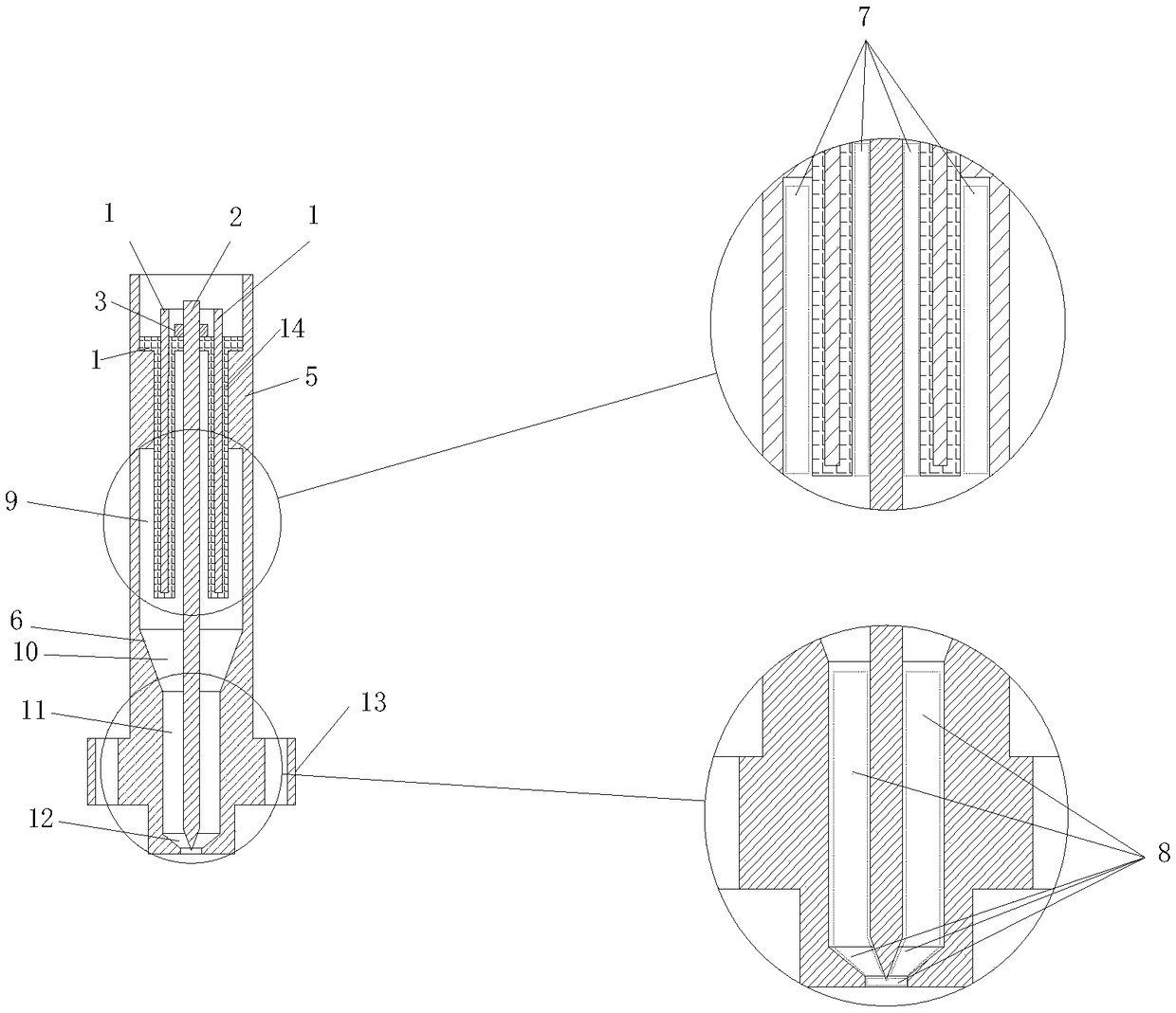 Double-discharge-mode plasma igniter with multi-anode structure