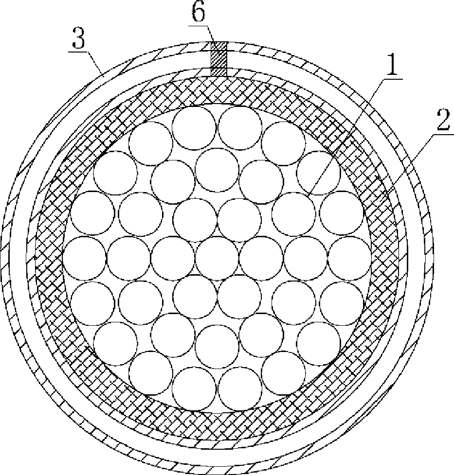 Corrugated metal sheath inorganic mineral insulation cable and method for producing the same