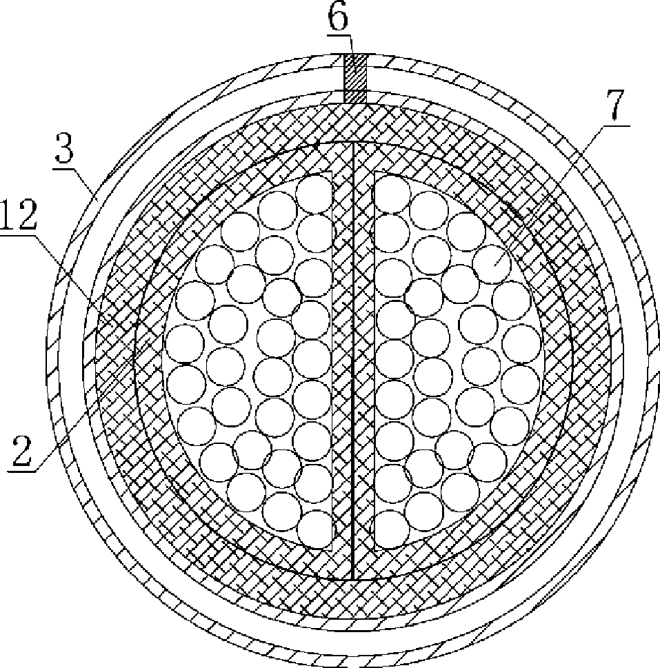 Corrugated metal sheath inorganic mineral insulation cable and method for producing the same