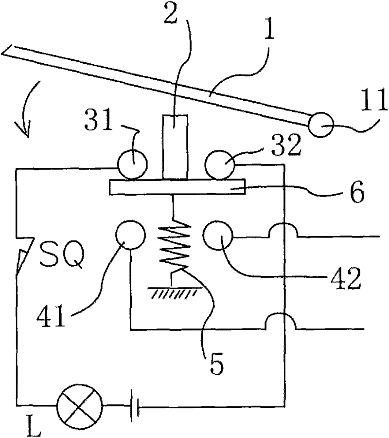 An electric cabinet door control device