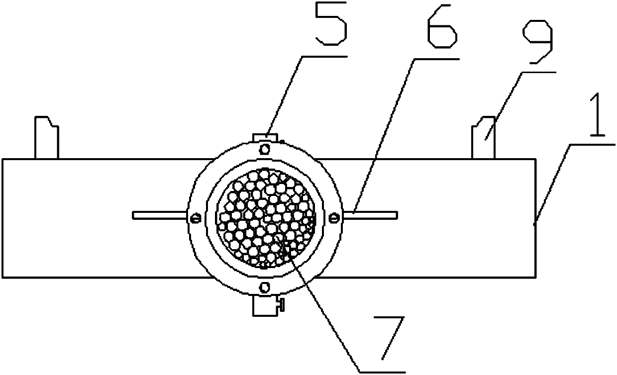 Steel arch frame closure device