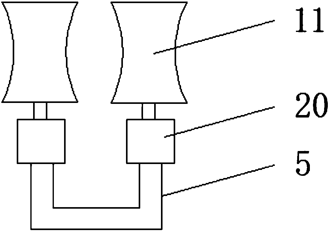 Cold-drawn steel disc round material straightening and shearing device