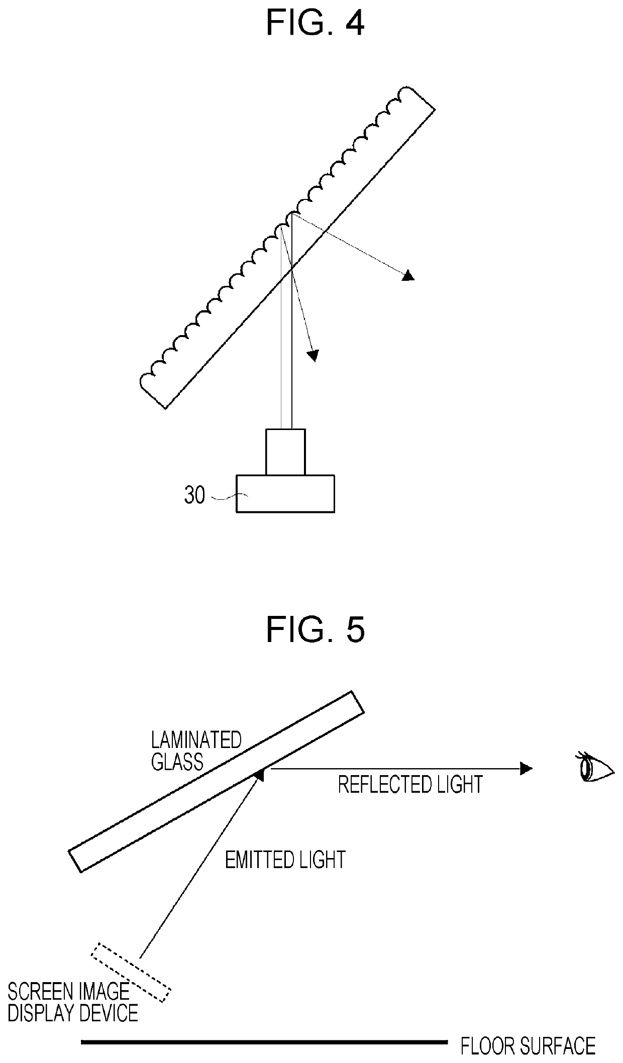 Method for producing screen image-displaying laminated glass, screen image-displaying laminated glass, and image display system