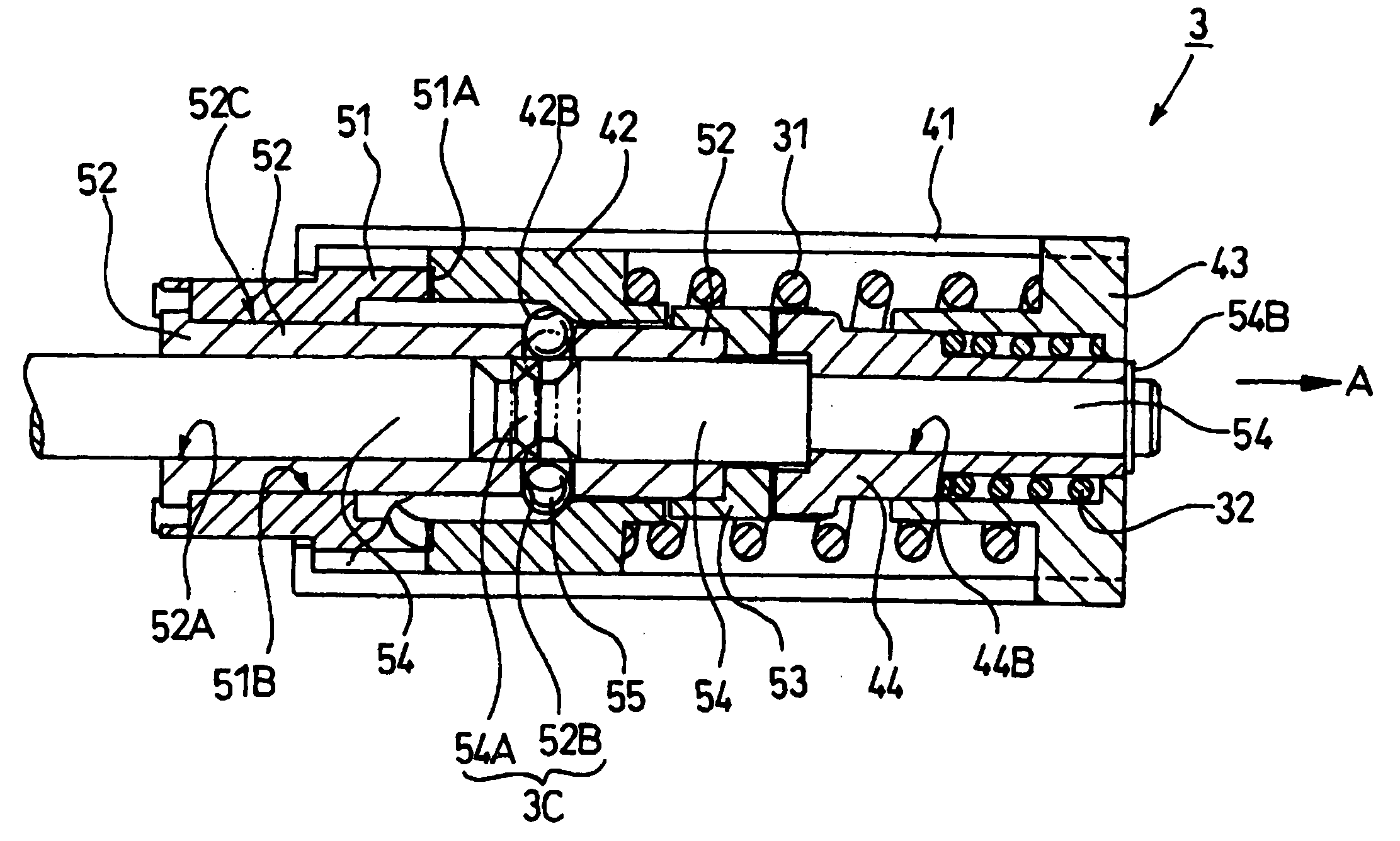 Opening/close device and mobile phone provided with the device